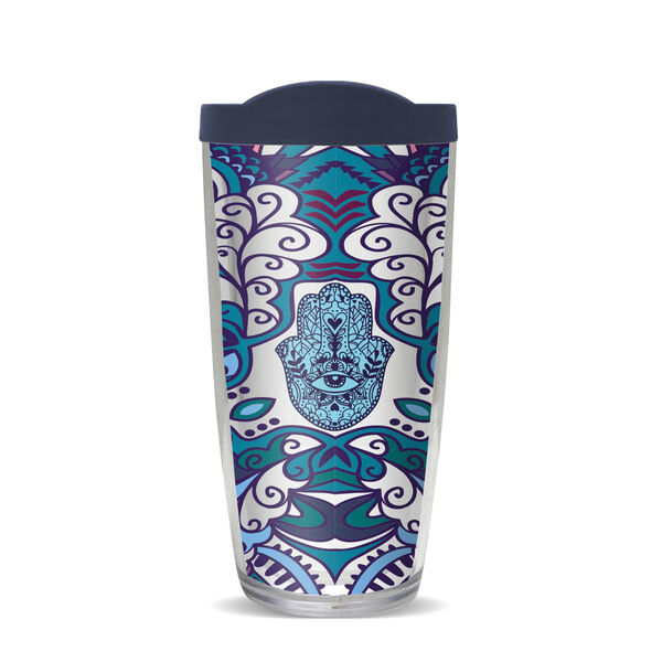 28oz Sport Tumbler - Kaleidoscope Hamsa w/ Gray Lid ST-10118