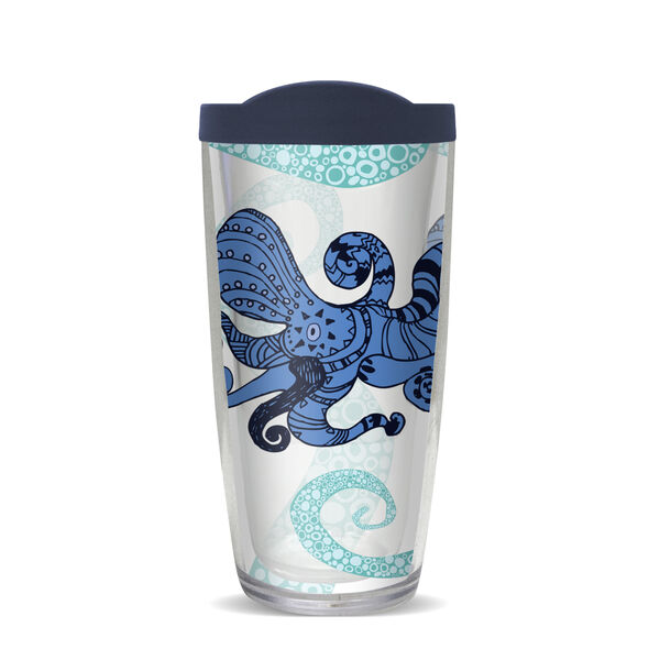 22oz Tumbler - Octopus w/ Navy Lid 08-10134