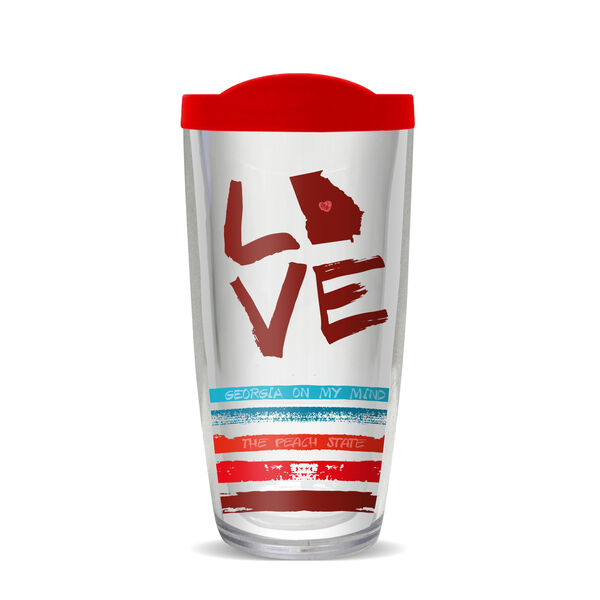 24oz Flareside Tumbler - Love - Louisiana w/ Black Lid 24F-10158