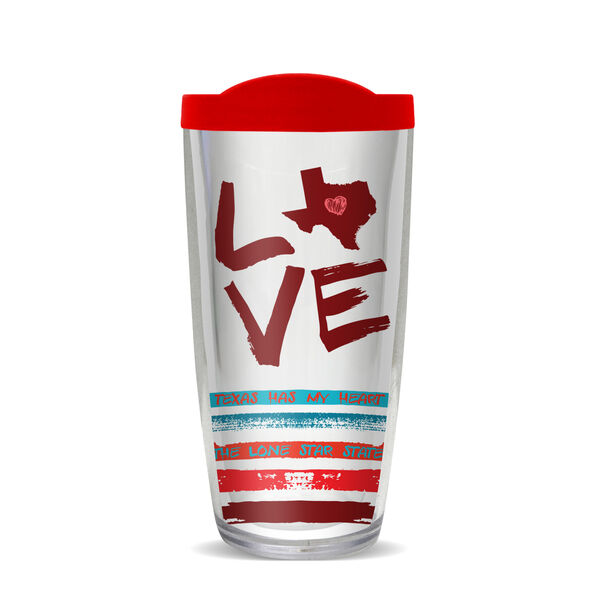 18oz Handle Mug - Love - Texas w/ Black Lid 06-10163