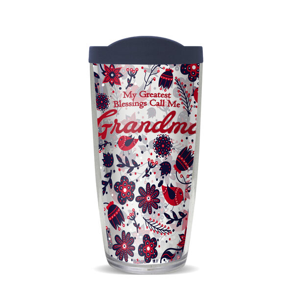 16oz Tumbler - Grandma Blessing w/ Navy Lid 02-10180