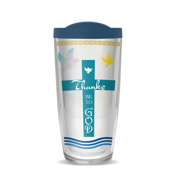 28oz Sport Tumbler - Thanks Be to God w/ Gray Lid ST-10196