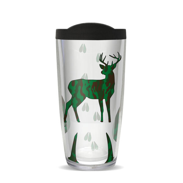 22oz Tumbler - Camo Deer w/ Black Lid 08-10210