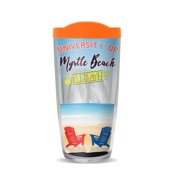 16oz Short Tumbler - University of Myrtle Beach without lid 01-10228