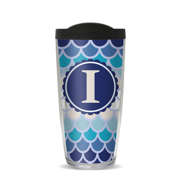 28oz Sport Tumbler - Coastal Scallop Pattern I w/ Gray Lid ST-10246