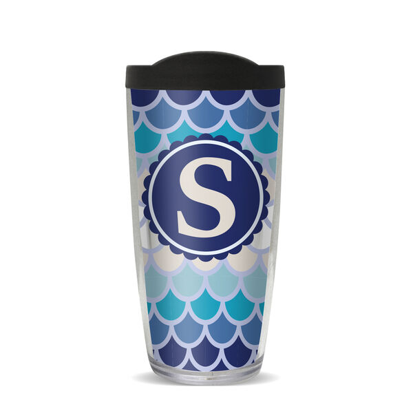 22oz Tumbler - Coastal Scallop Pattern S w/ Navy Lid 08-10256