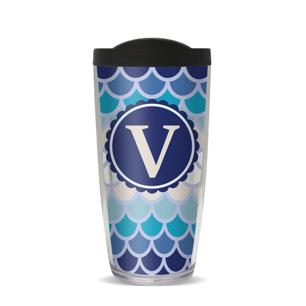 28oz Sport Tumbler - Coastal Scallop Pattern V w/ Gray Lid ST-10259