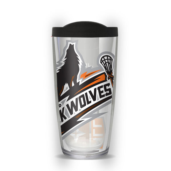 24oz Flareside Tumbler - New England Black Wolves w/ Black Lid 24F-10369