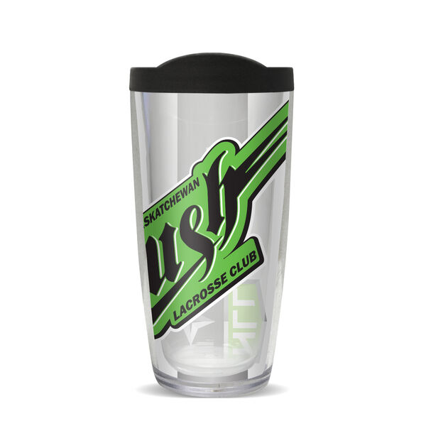 16oz Tumbler - Saskatchewan Rush w/ Black Lid 02-10371