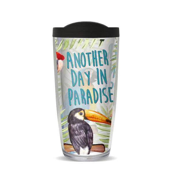 28oz Sport Tumbler - Paradise Parrots w/ Gray Lid ST-10421