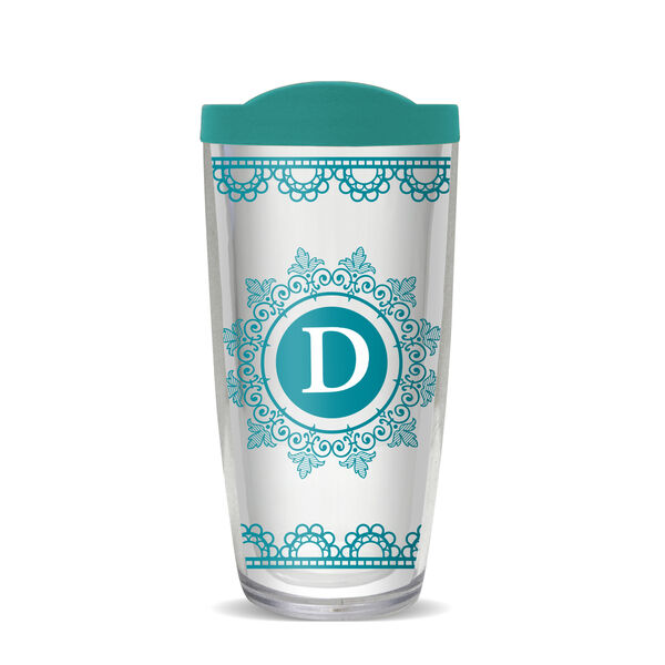 16oz Short Tumbler - Ornate Lace D without lid 01-10455