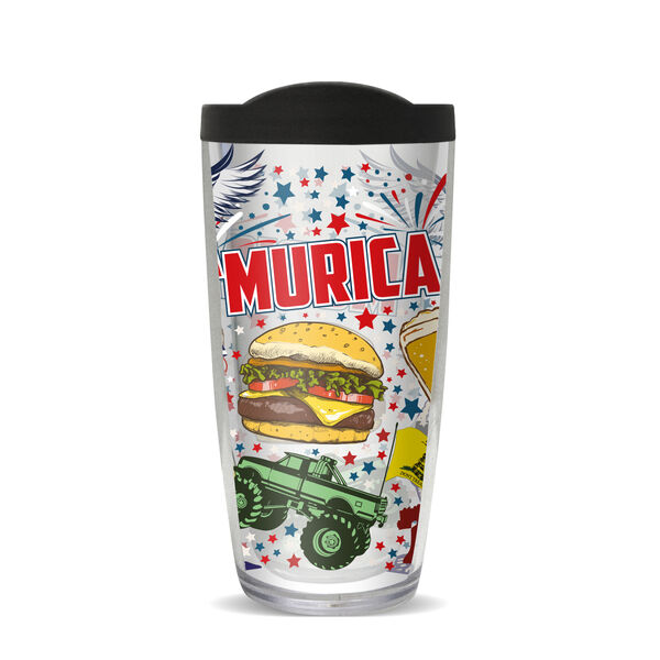 18oz Handle Mug - Murica w/ Black Lid 06-10483