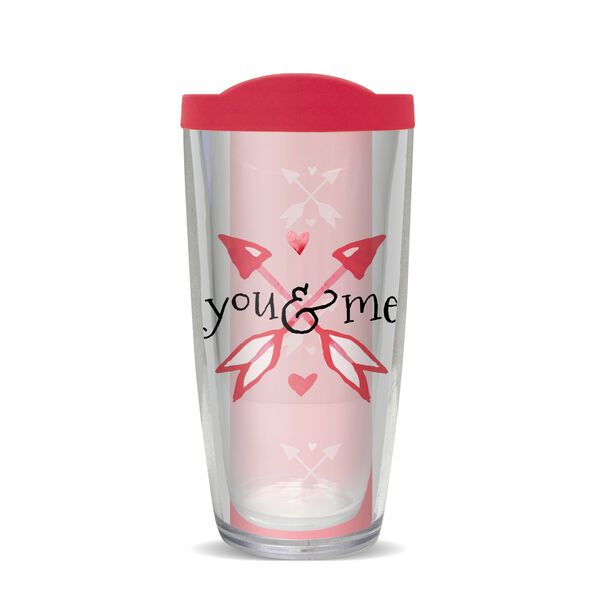 22oz Tumbler - You and Me w/ Pink Lid 08-10507