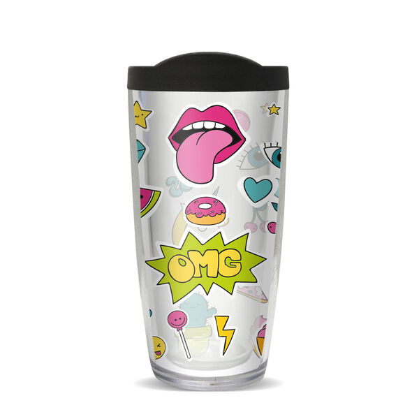 28oz Sport Tumbler - Sticker Collection w/ Gray Lid ST-10519