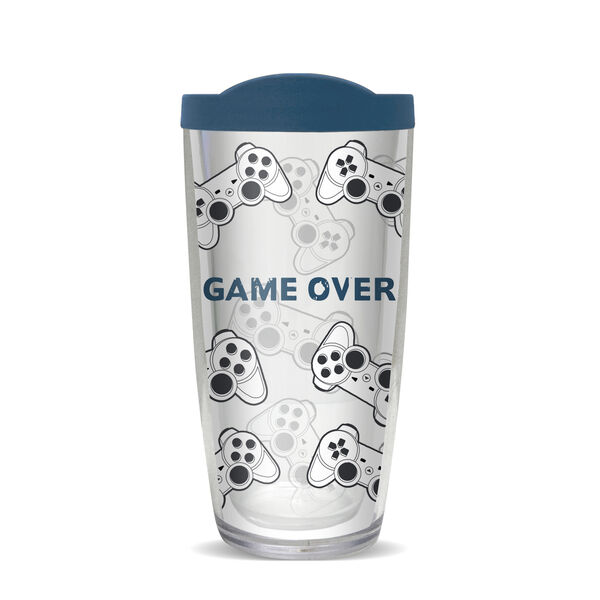 16oz Short Tumbler - Game Over without lid 01-10520