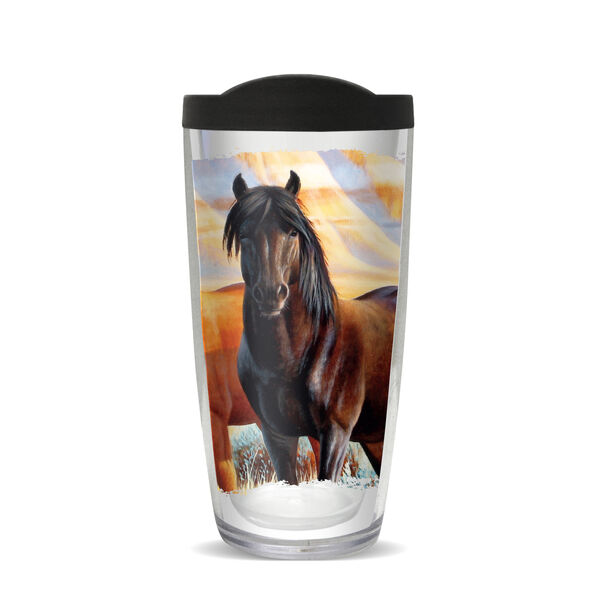 24oz Flareside Tumbler - CF Three Horses w/ Black Lid 24F-10525