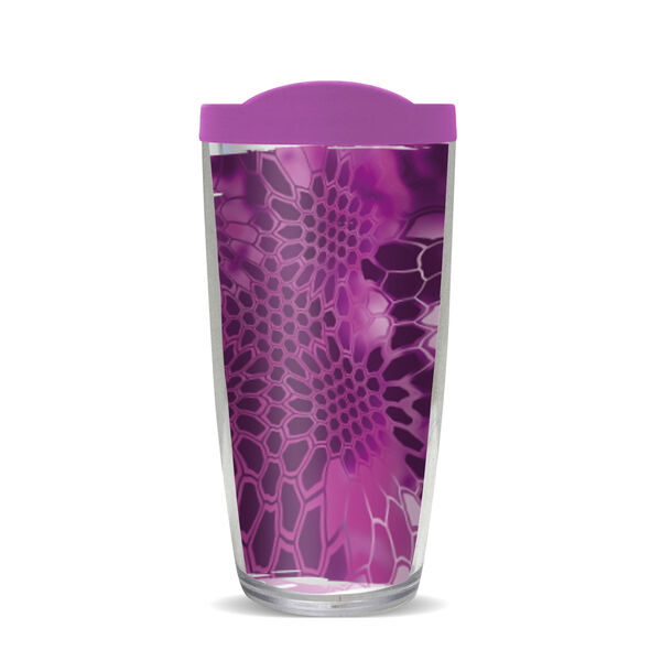 16oz Tumbler - Kryptek Pink w/ Purple Lid 02-10554