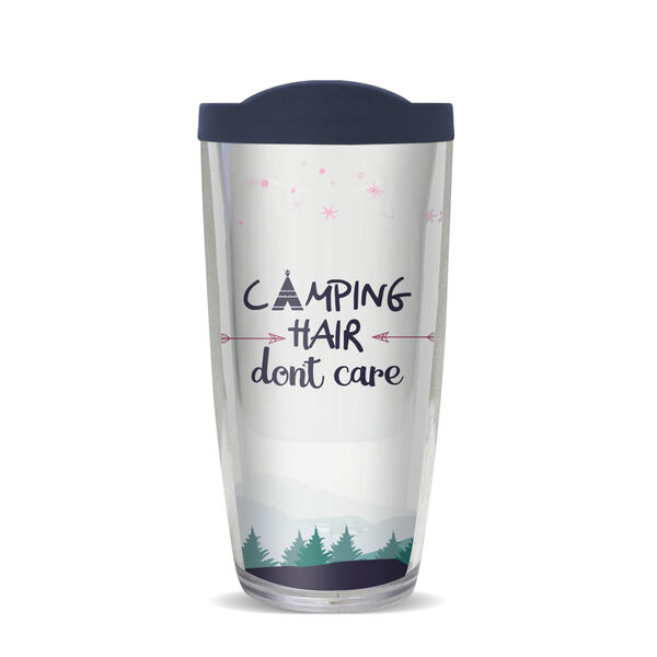 28oz Sport Tumbler - Camping Hair Don't Care w/ Gray Lid ST-10581