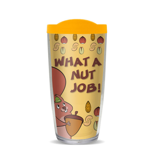 28oz Mega Tumbler - Nut Job - Nuts w/ Yellow Lid H2-10586