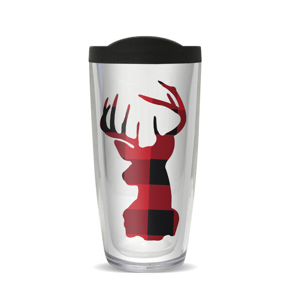 24oz Flareside Tumbler - Deer Plaid w/ Black Lid 24F-10591