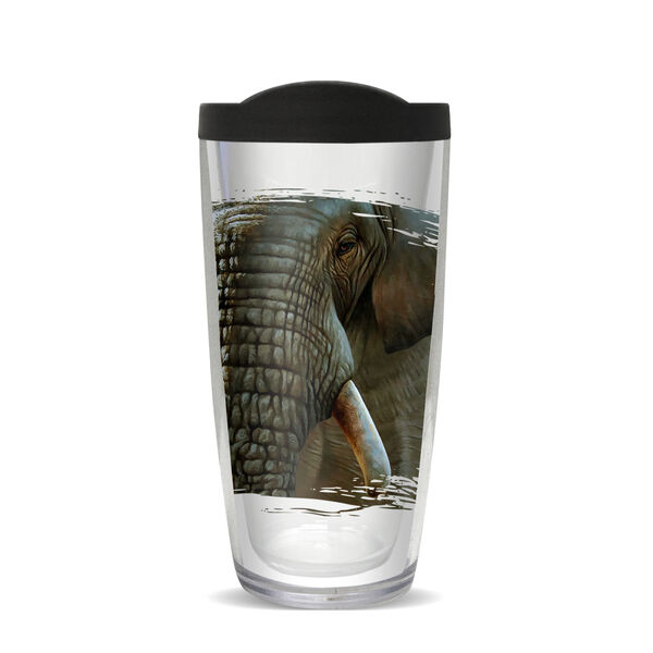 22oz Tumbler - CF Elephant Bull w/ Black Lid 08-10593