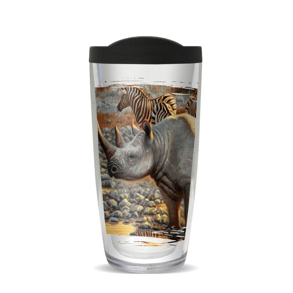 16oz Short Tumbler - CF Rhino without lid 01-10595