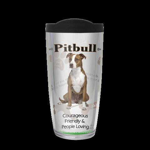 28oz Sport Tumbler - Pit Bull w/ Gray Lid ST-10640