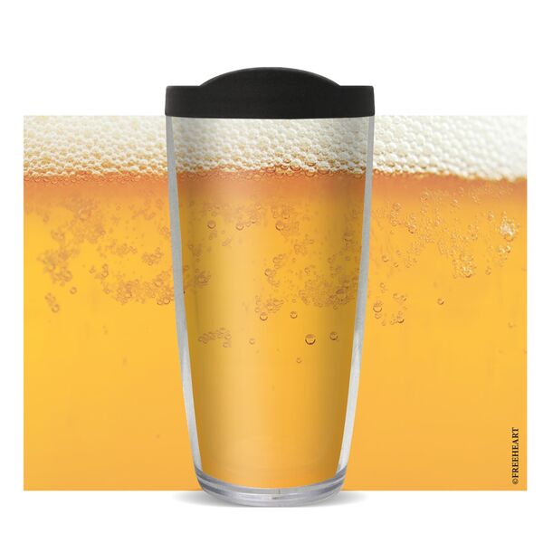 16oz Short Tumbler - Beer without lid 01-10726