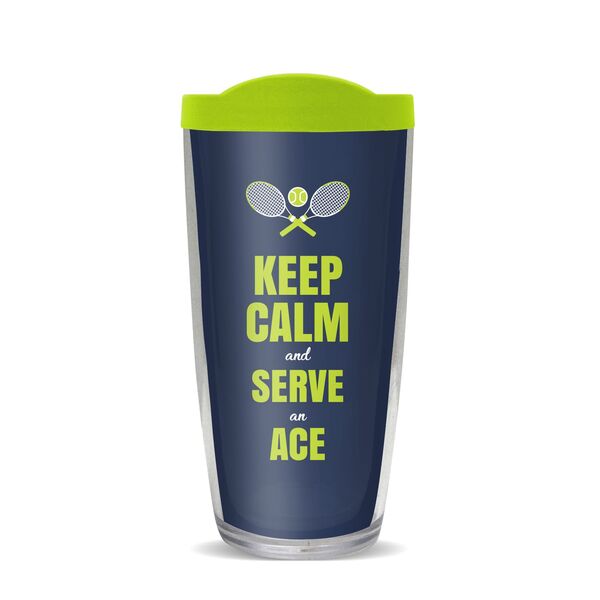 28oz Sport Tumbler - Tennis Keep Calm w/ Gray Lid ST-10740