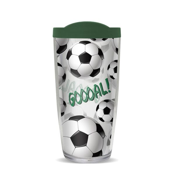 18oz Handle Mug - Soccer Goal w/ Black Lid 06-10742