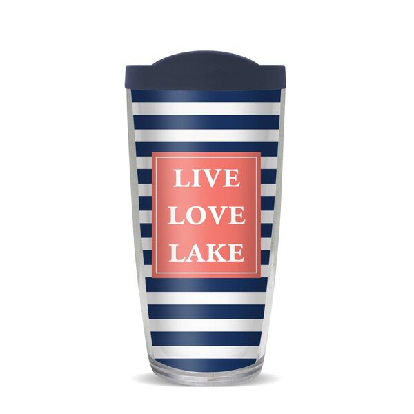 28oz Mega Tumbler - Live Love Lake w/ Navy Lid H2-10755