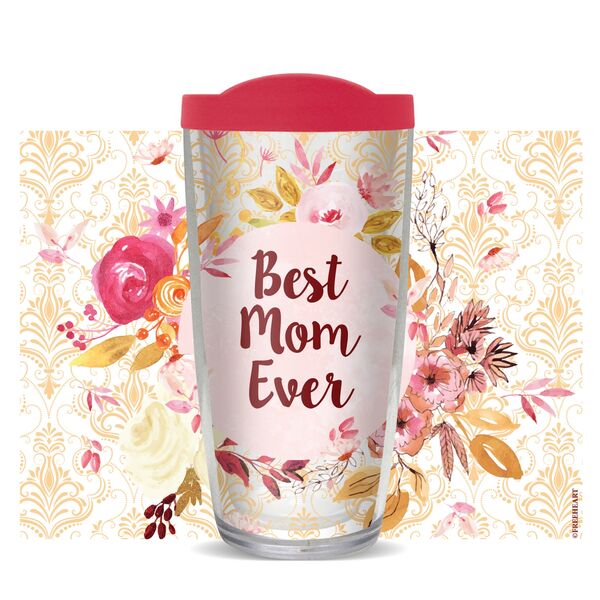 22oz Tumbler - Best Mom Ever Pink w/ Pink Lid 08-10765