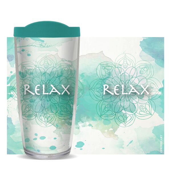 24oz Flareside Tumbler - Relax w/ Teal Lid 24F-10795