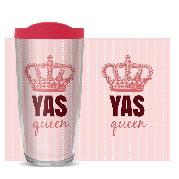 22oz Tumbler - Yas Queen w/ Pink Lid 08-10806