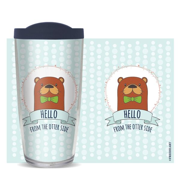 28oz Sport Tumbler - Hello From the Otter Side w/ Gray Lid ST-10810