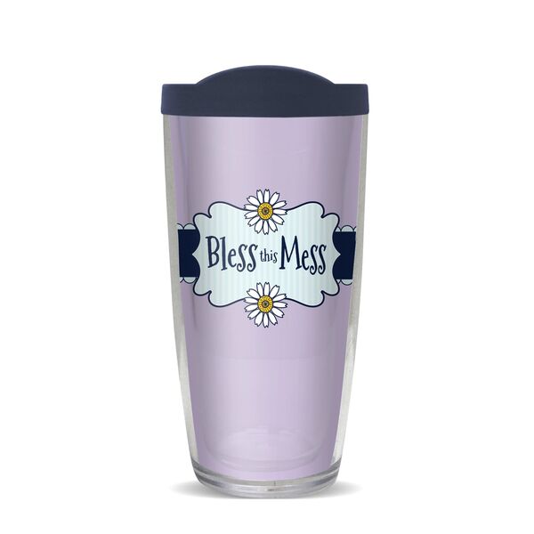 28oz Mega Tumbler - Bless This Mess w/ Navy Lid H2-10818