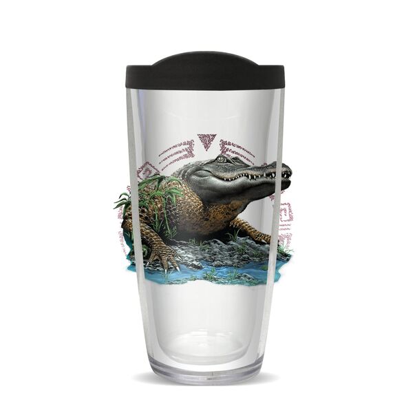 16oz Tumbler - JQ Alligator w/ Black Lid 02-10834