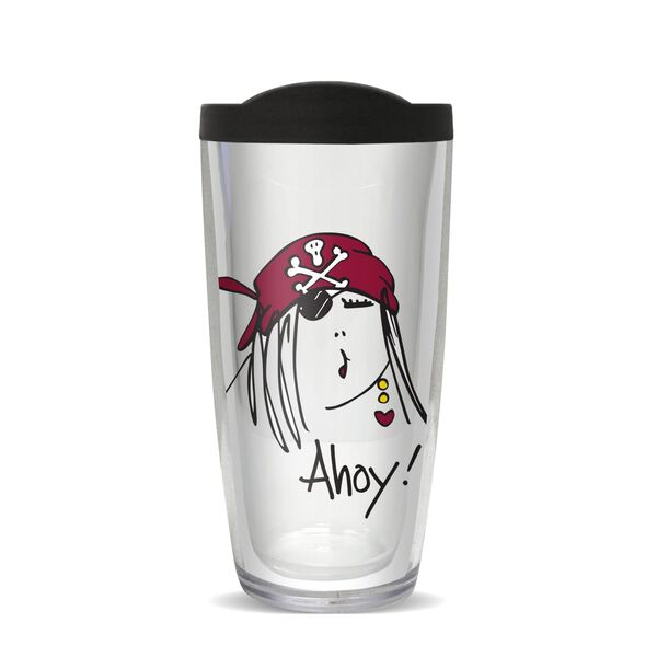 16oz Short Tumbler - Ahoy without lid 01-10847