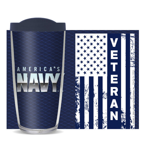 28oz Sport Tumbler - US Navy - Veteran w/ Gray Lid ST-10900