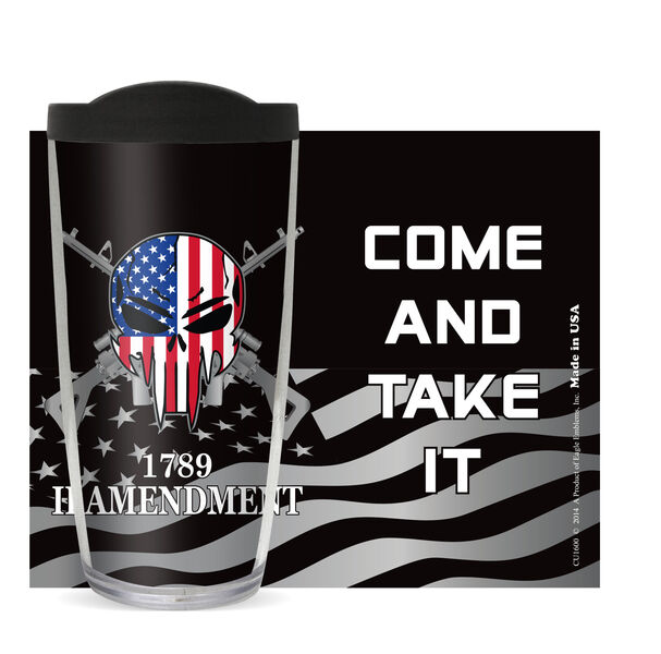 28oz Mega Tumbler - Come and Take It w/ Black Lid H2-10903