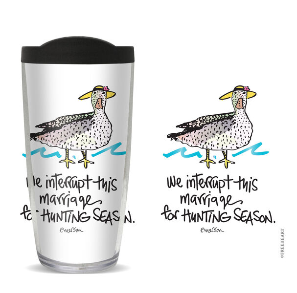 16oz Short Tumbler - Duck Season without lid 01-10932