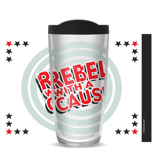 24oz Flareside Tumbler - Rebel with a Cause w/ Black Lid 24F-10956