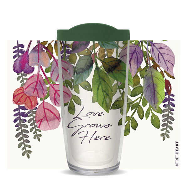 28oz Sport Tumbler - Love Grows Here w/ Gray Lid ST-10981