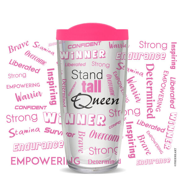 28oz Sport Tumbler - Stand Tall Queen w/ Gray Lid ST-10992