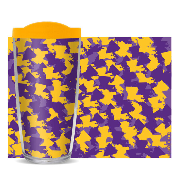 16oz Tumbler - The Baton Rouge w/ Yellow Lid 02-11131