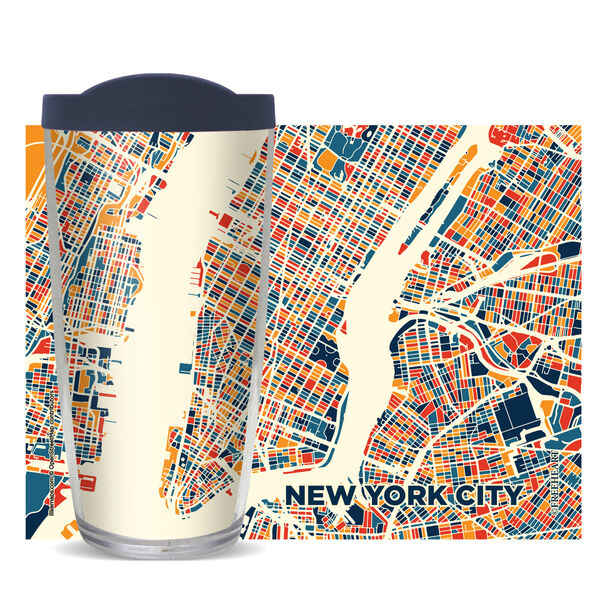 28oz Mega Tumbler - New York, NY w/ Navy Lid H2-11138