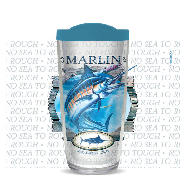 22oz Tumbler - Marlin w/ Turquoise Lid 08-11165