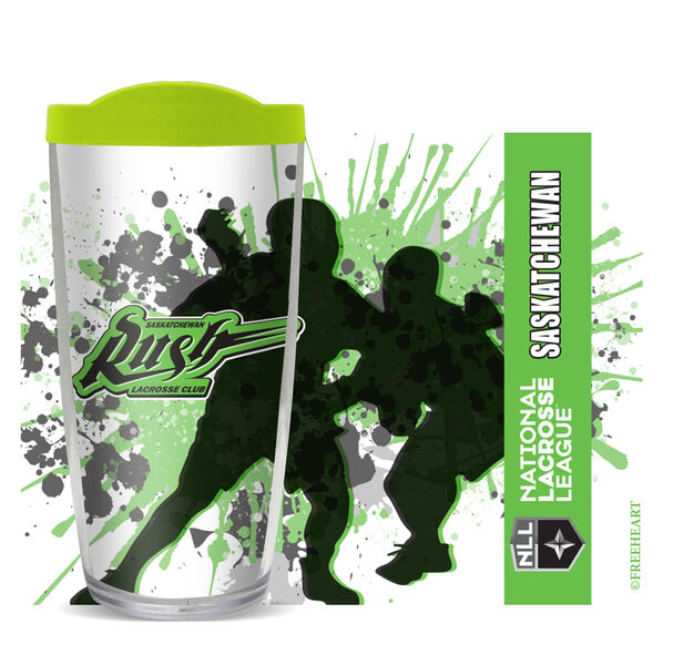 24oz Flareside Tumbler - Saskatchewan Rush Splatter w/ Black Lid 24F-11183