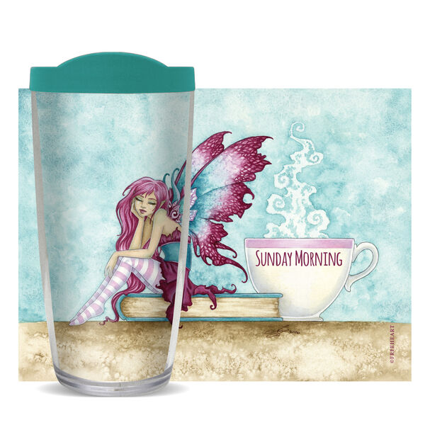 22oz Tumbler - Sunday Morning w/ Teal Lid 08-11216