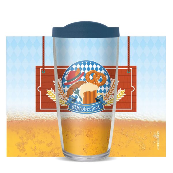 28oz Sport Tumbler - Oktoberfest w/ Gray Lid ST-11291